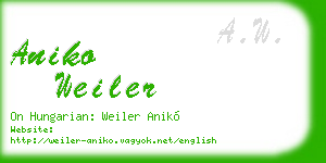 aniko weiler business card